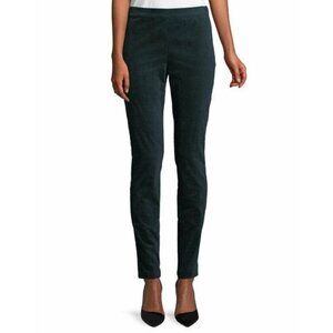THEORY Pants Corduroy Slim Leg High Waist Legging Oslo Green Pants Sz 2 NEW
